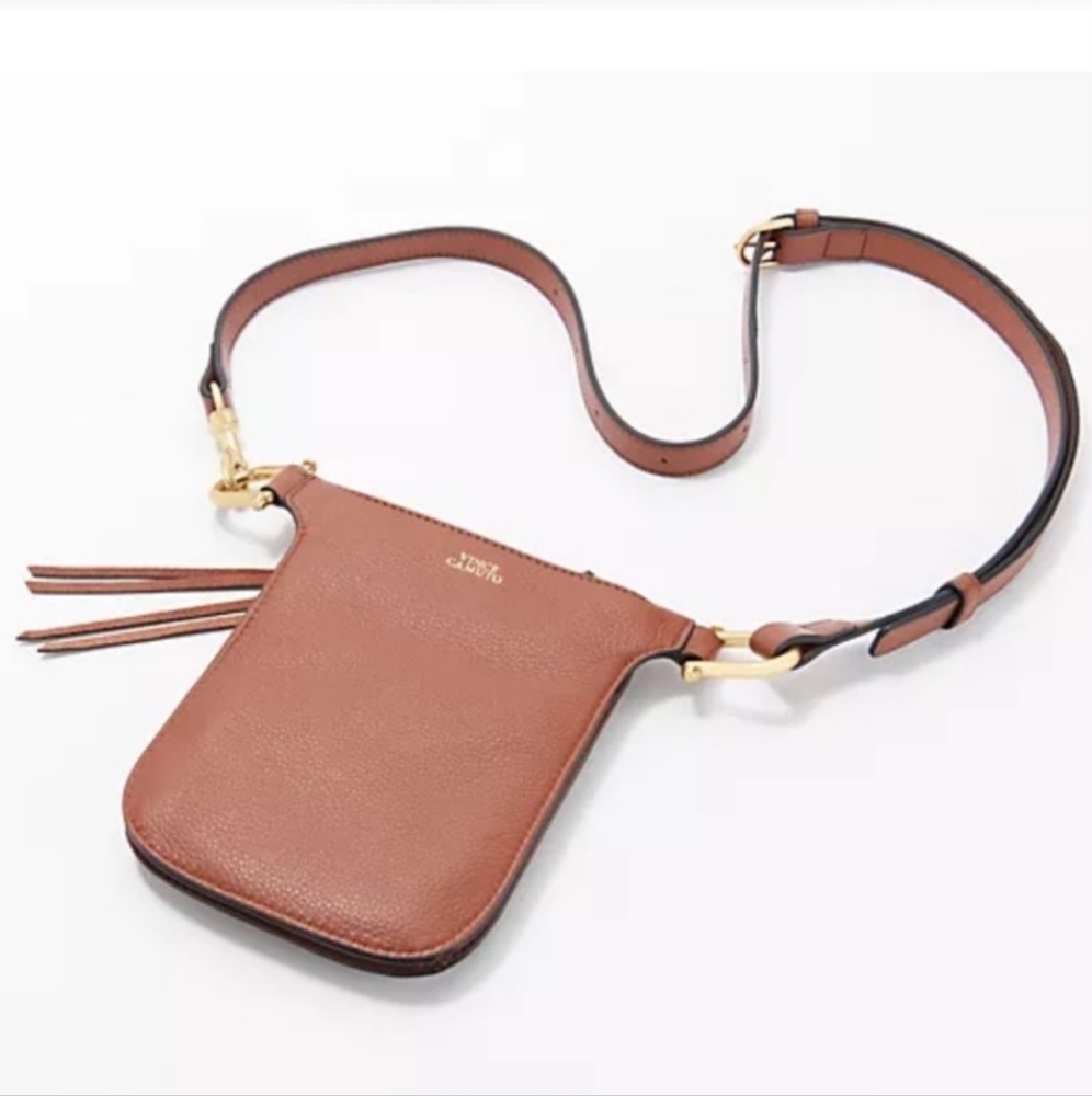 Vince Camuto Leather Women's Crossbody with dust bag NWT - Picture 5 of 7